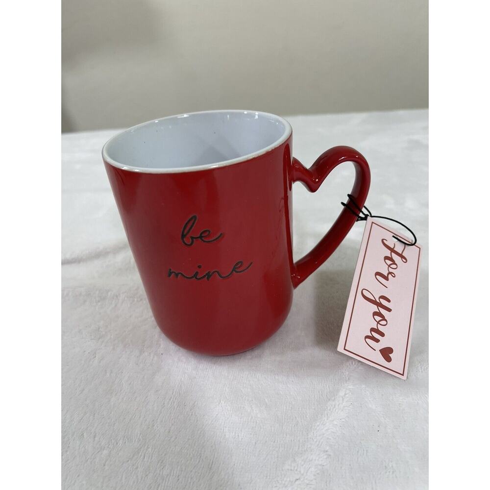 Belle Maison Be Mine Red I Love You Coffee Mug Cup Valentine Gift Microwave Safe
